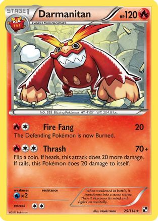 Darmanitan (25) Reverse Holofoil - Black & White