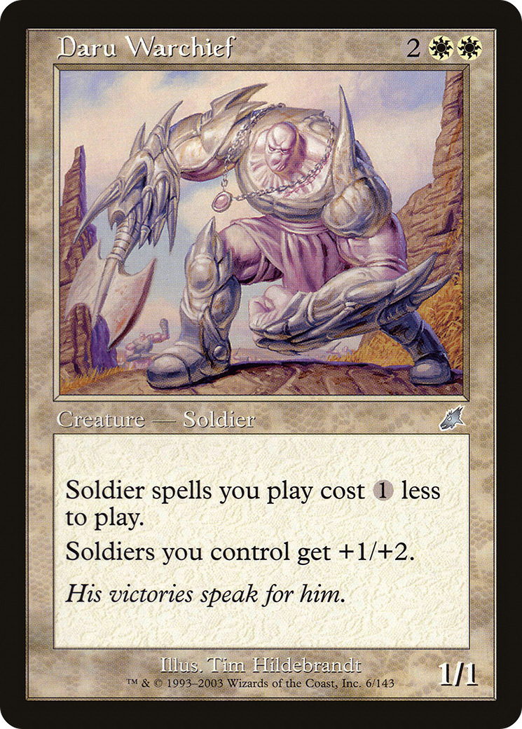 Daru Warchief (006) Foil - Scourge