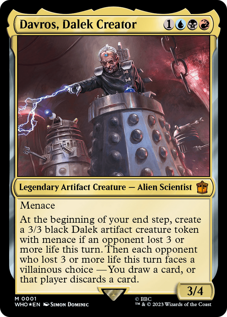 Davros, Dalek Creator (001) Foil - Doctor Who