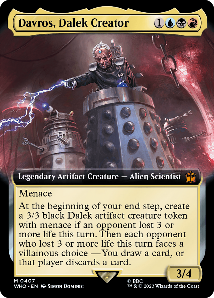 Davros, Dalek Creator (Extended Art) (407) Foil - Doctor Who