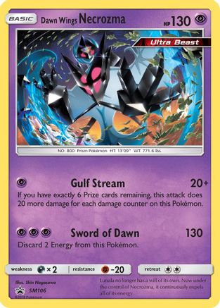 Dawn Wings Necrozma (SM106) Holofoil - Black Star Promos