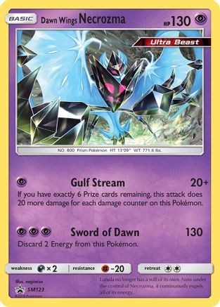 Dawn Wings Necrozma (SM123) Holofoil - Black Star Promos
