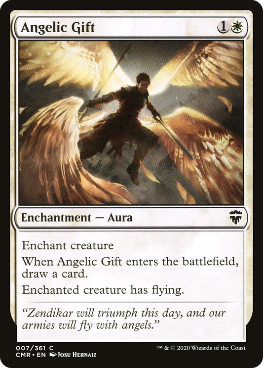 Angelic Gift (007) Foil - Commander Legends