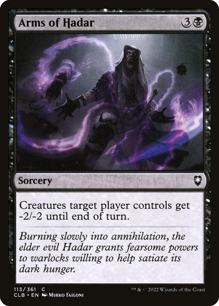 Arms of Hadar (113) Foil - Commander Legends: Battle for Baldur's Gate