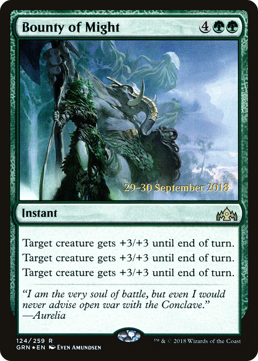 Bounty of Might (124s) Foil - Guilds of Ravnica Promos