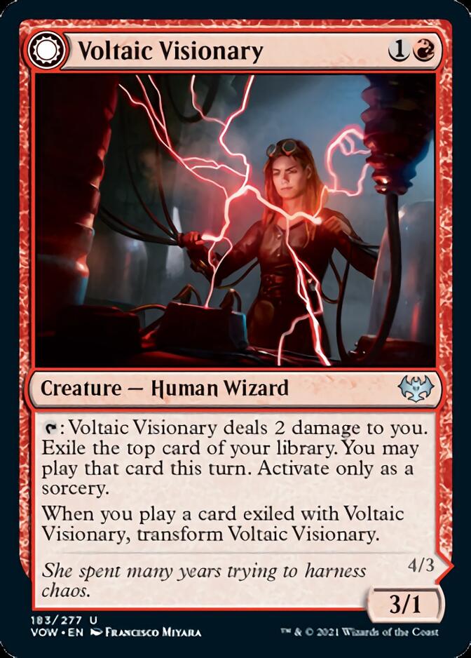 Voltaic Visionary // Volt-Charged Berserker [Innistrad: Crimson Vow] Foil