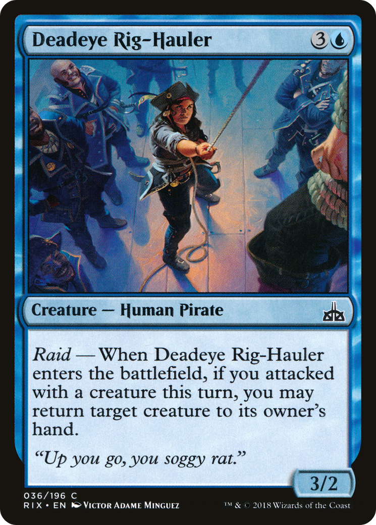 Deadeye Rig-Hauler (036) Foil - Rivals of Ixalan