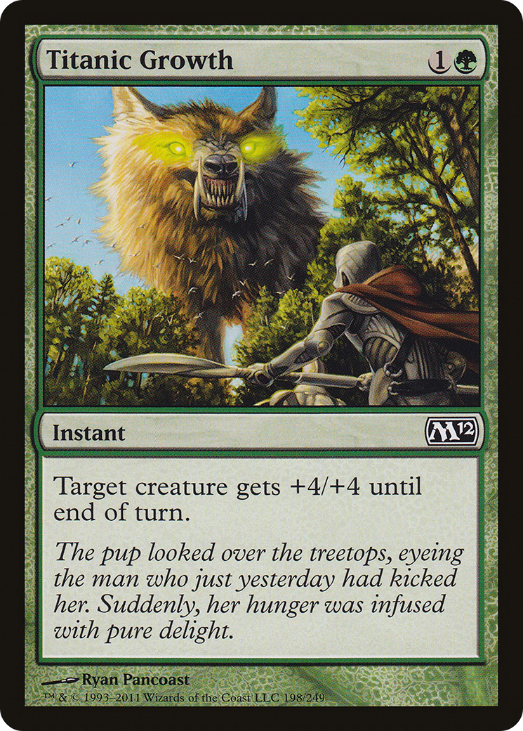 Titanic Growth (198) Foil - Magic 2012