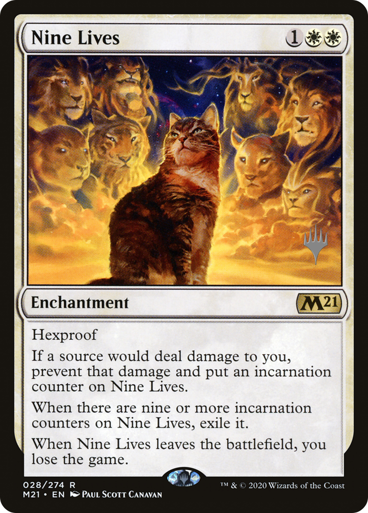 Nine Lives (Promo Pack) [Core Set 2021 Promos] | Silver Goblin