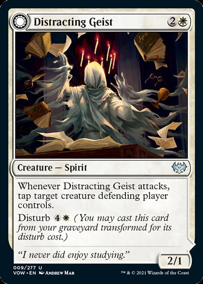 Distracting Geist // Clever Distraction (009) - Innistrad: Crimson Vow