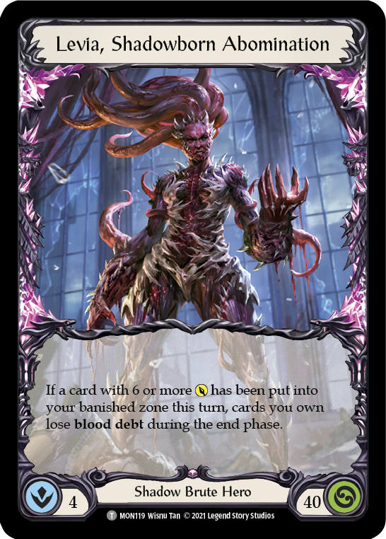 Levia, Shadowborn Abomination // Levia [MON119 // MON120] (Monarch)  1st Edition Normal | Silver Goblin