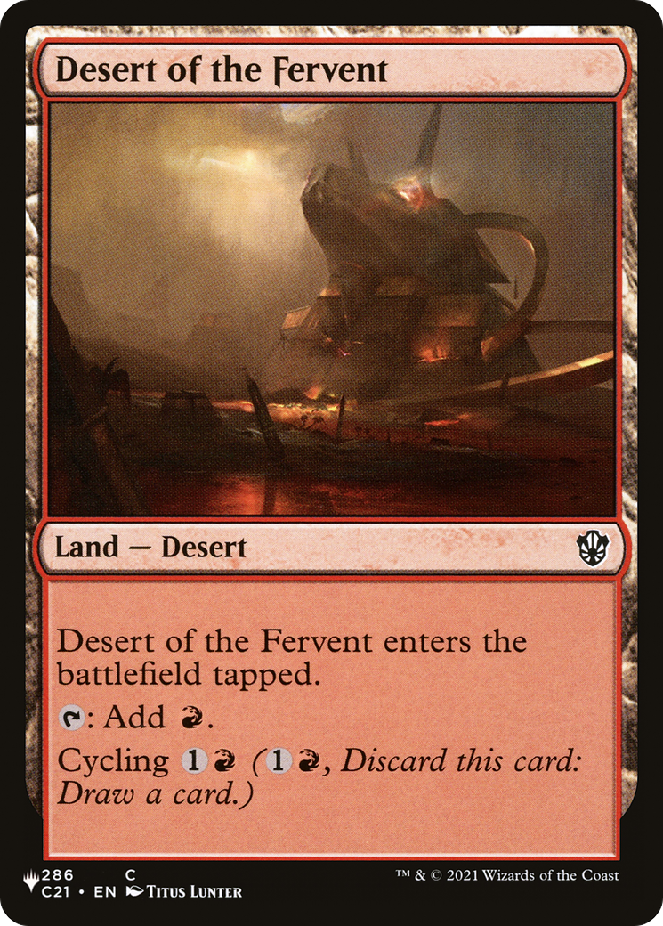 Desert of the Fervent (C21-286) - The List