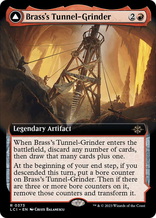 Brass's Tunnel-Grinder (Extended Art) (373) Foil - The Lost Caverns of Ixalan