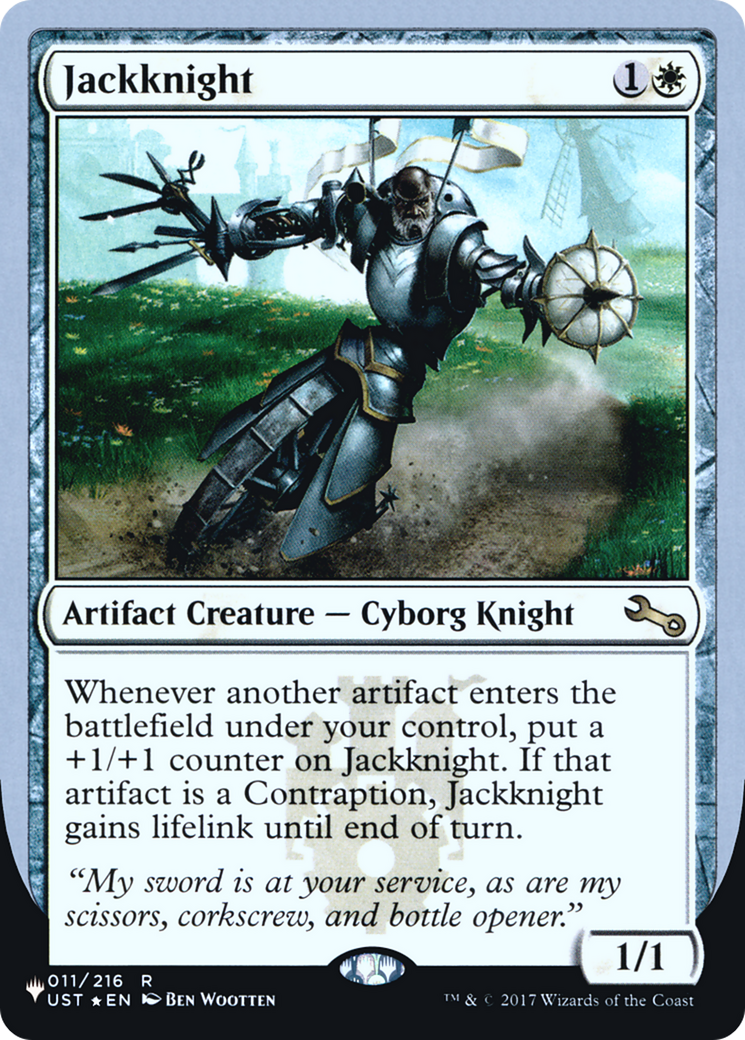 Jackknight (005) Foil - The List (Unfinity Foil Edition)