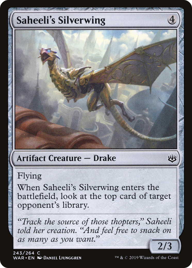 Saheeli's Silverwing (243) - War of the Spark