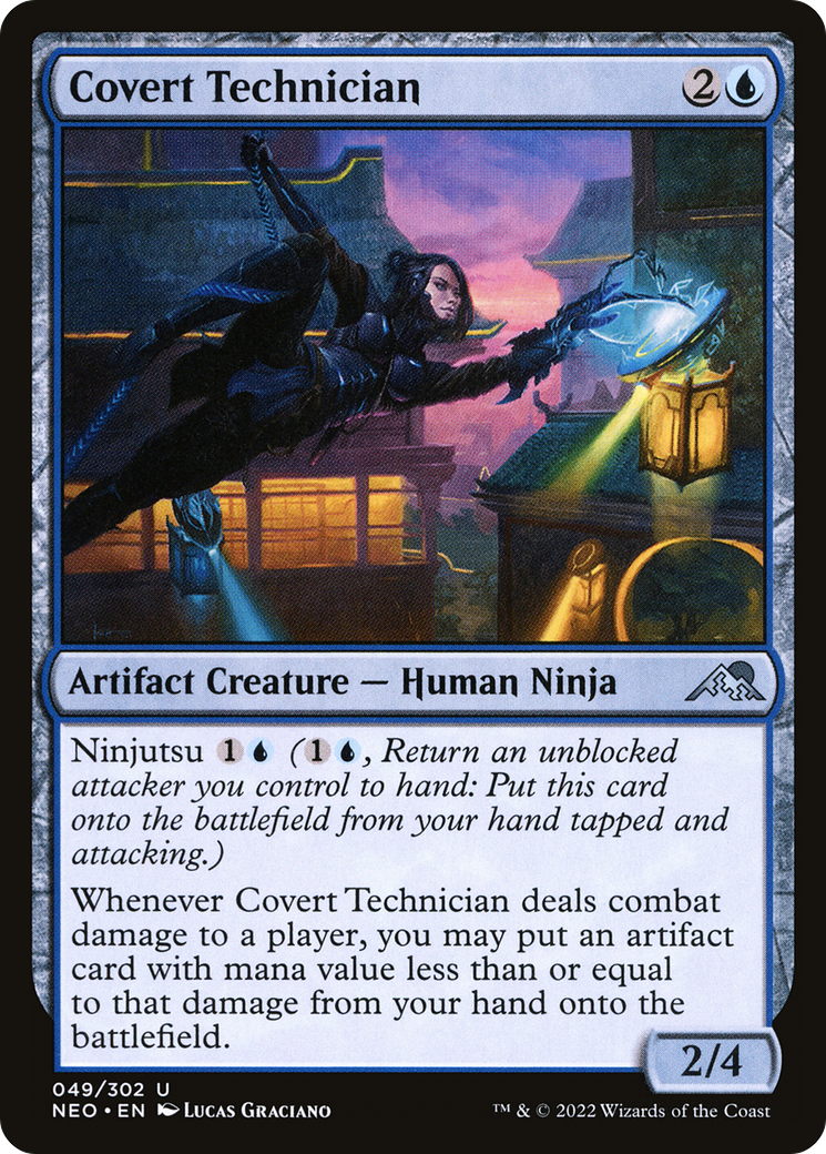 Covert Technician (049) Foil - Kamigawa: Neon Dynasty