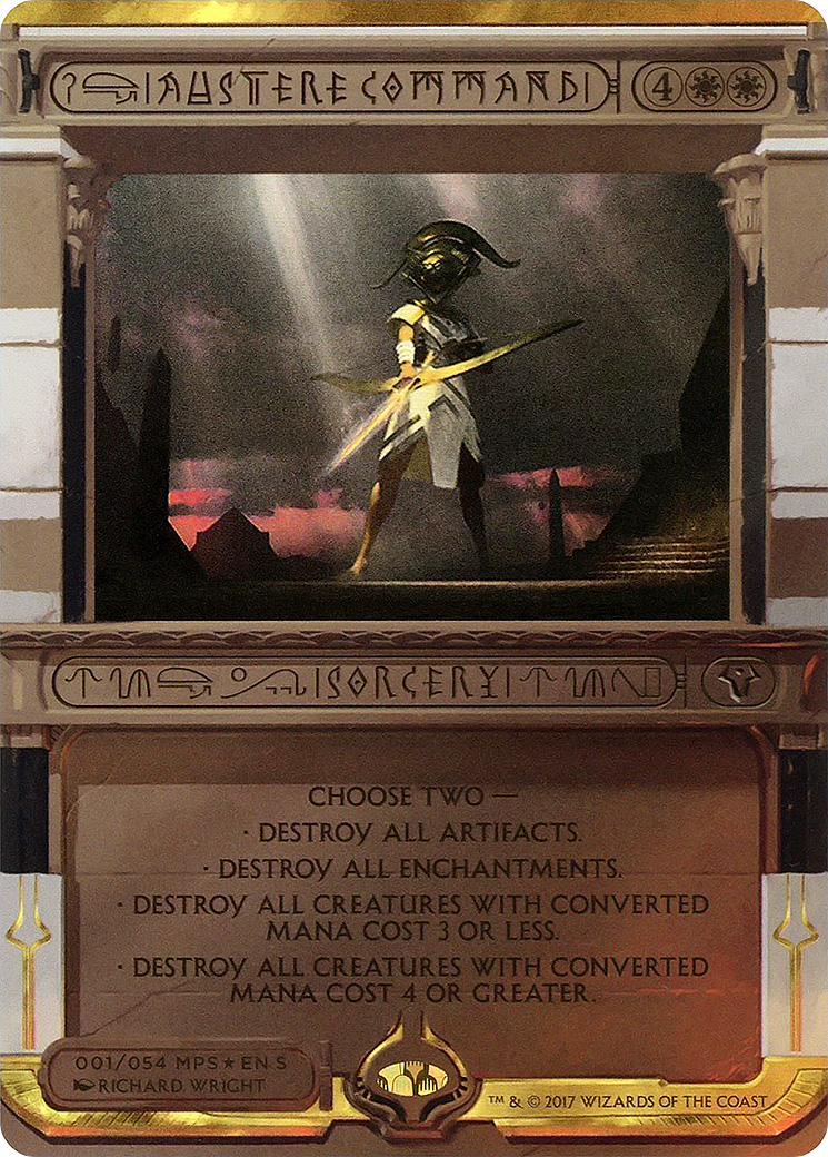 Austere Command (001) Foil - Amonkhet Invocations