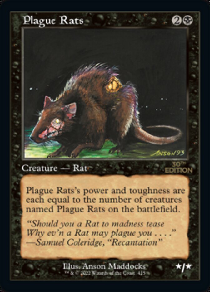Plague Rats (Retro) (415) - 30th Anniversary Edition