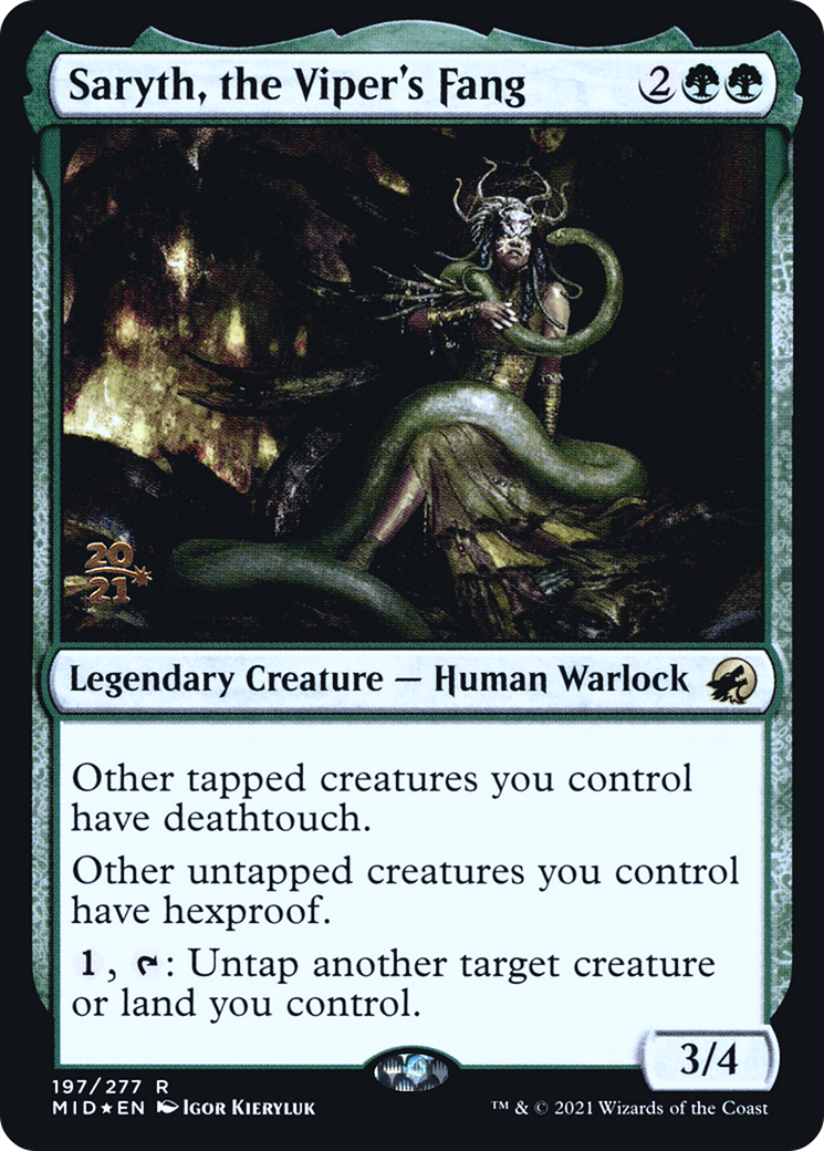 Saryth, the Viper's Fang (197s) Foil - Innistrad: Midnight Hunt Promos