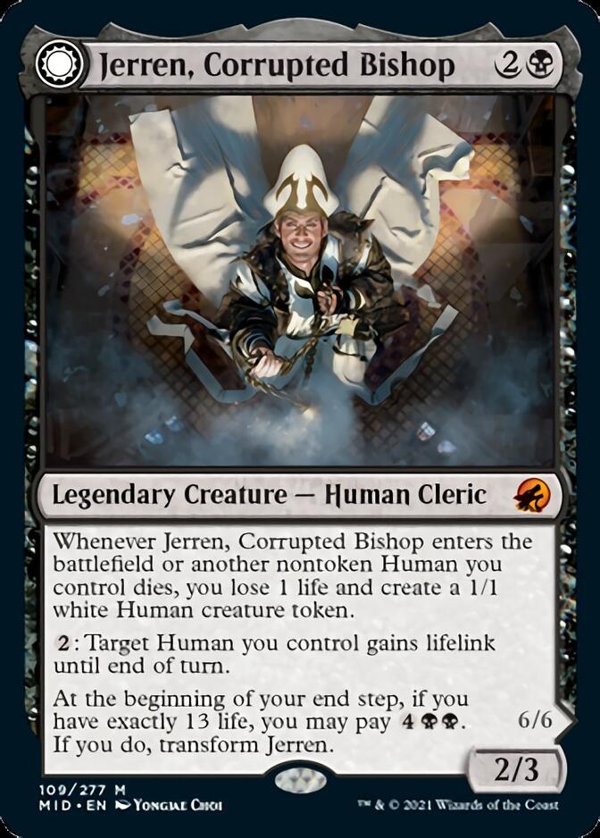 Jerren, Corrupted Bishop // Ormendahl, the Corrupter (109) - Innistrad: Midnight Hunt