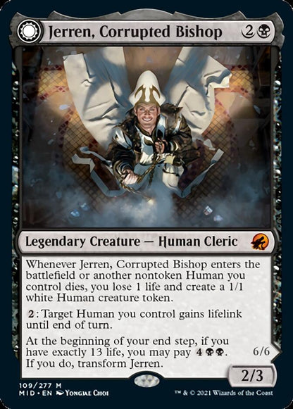 Jerren, Corrupted Bishop // Ormendahl, the Corrupter (109) - Innistrad: Midnight Hunt