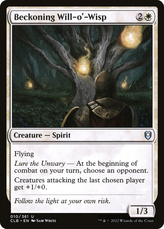 Beckoning Will-o'-Wisp (010) - Commander Legends: Battle for Baldur's Gate