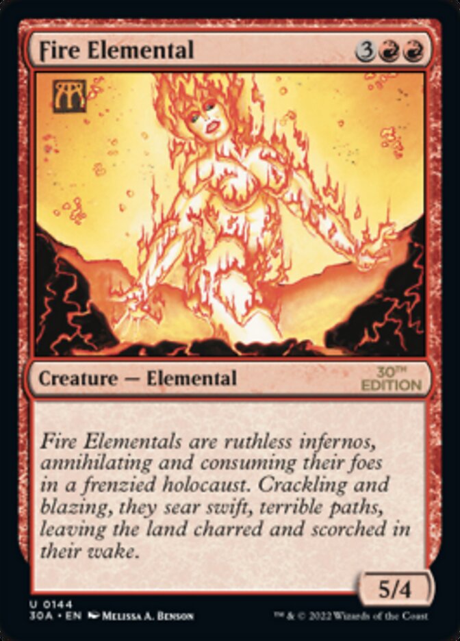 Fire Elemental (144) - 30th Anniversary Edition