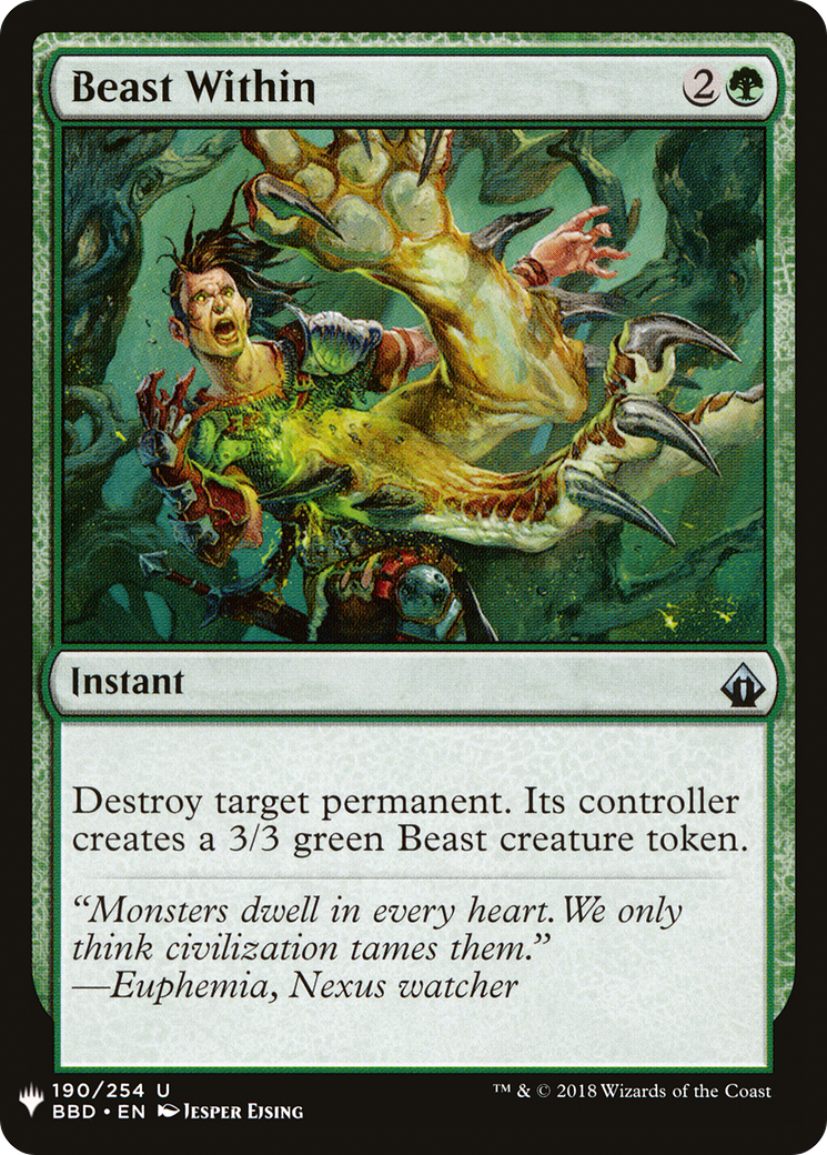 Beast Within (BBD-190) - The List