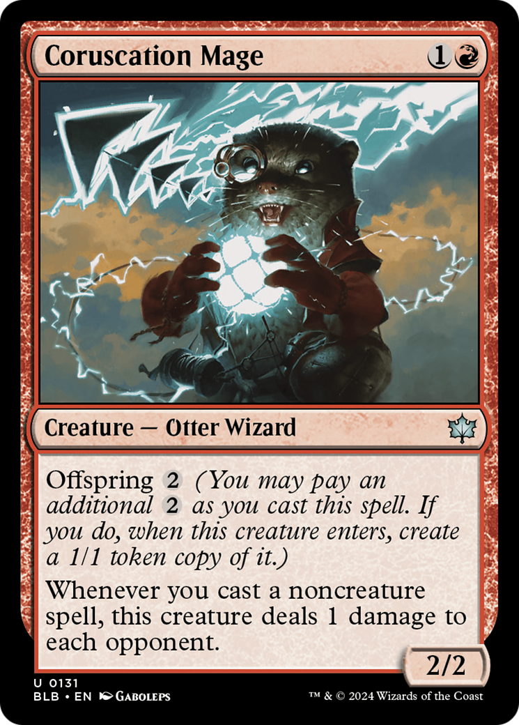 Coruscation Mage [Bloomburrow] Foil