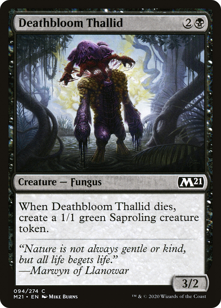 Deathbloom Thallid [Core Set 2021] Foil
