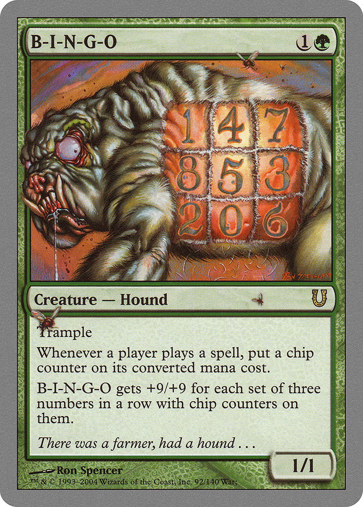 B-I-N-G-O (092) Foil - Unhinged