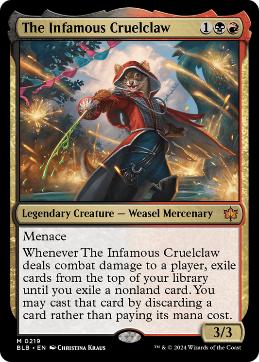 The Infamous Cruelclaw [Bloomburrow] Foil