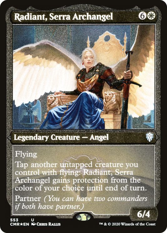 Radiant, Serra Archangel (553) Etched - Commander Legends