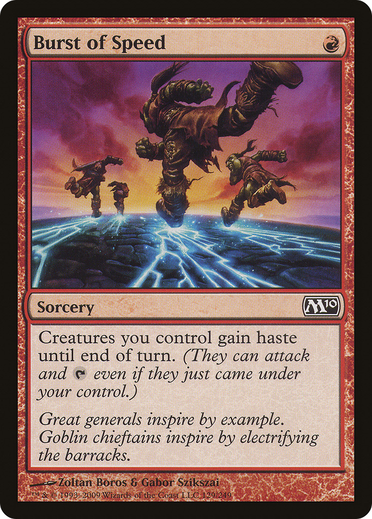 Burst of Speed [Magic 2010] Foil