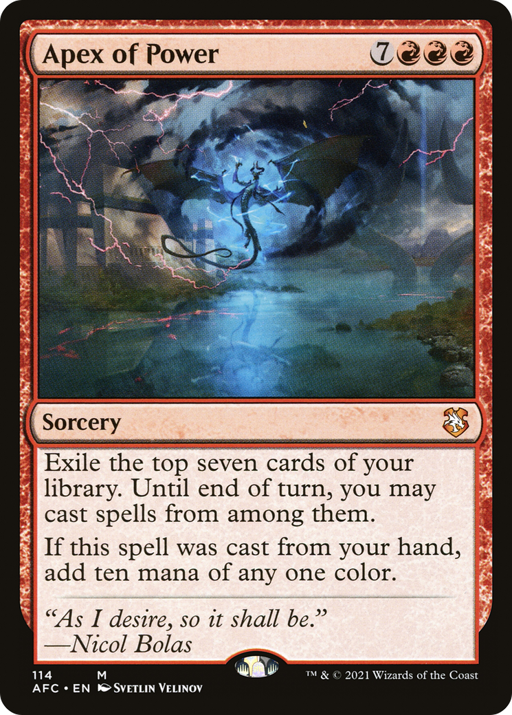 Apex of Power (114) - Forgotten Realms Commander