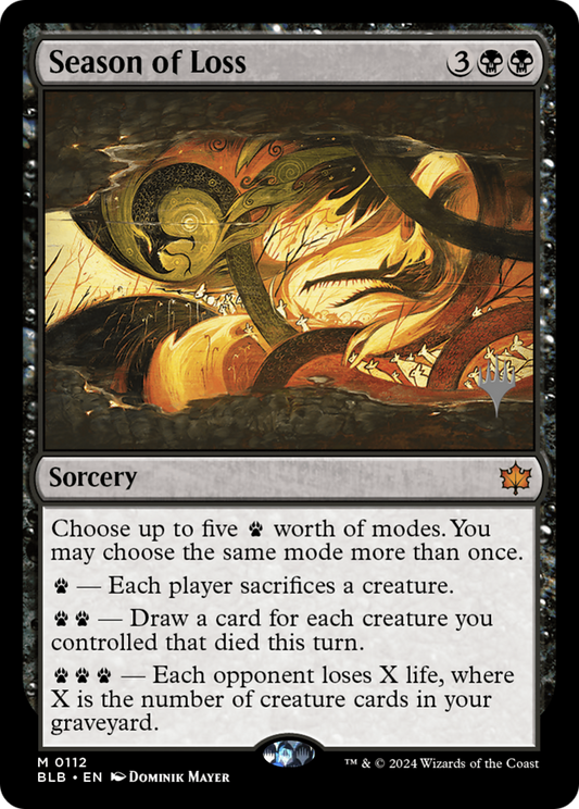 Season of Loss (Promo Pack) [Bloomburrow Promos] Foil