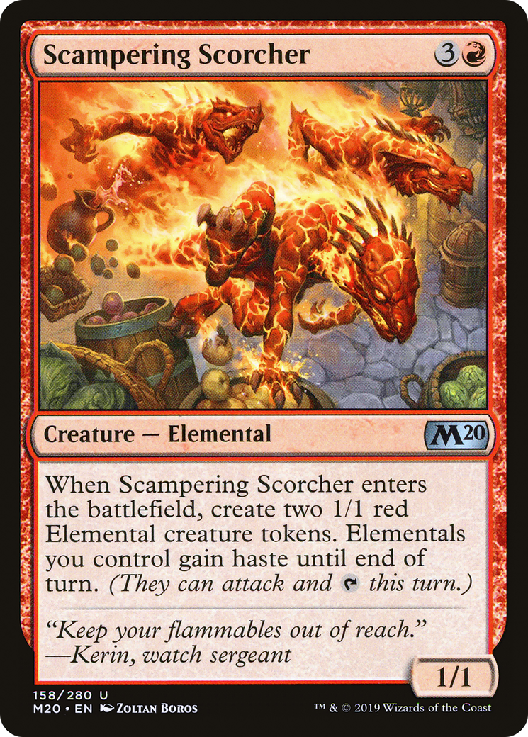Scampering Scorcher (158) Foil - Core Set 2020