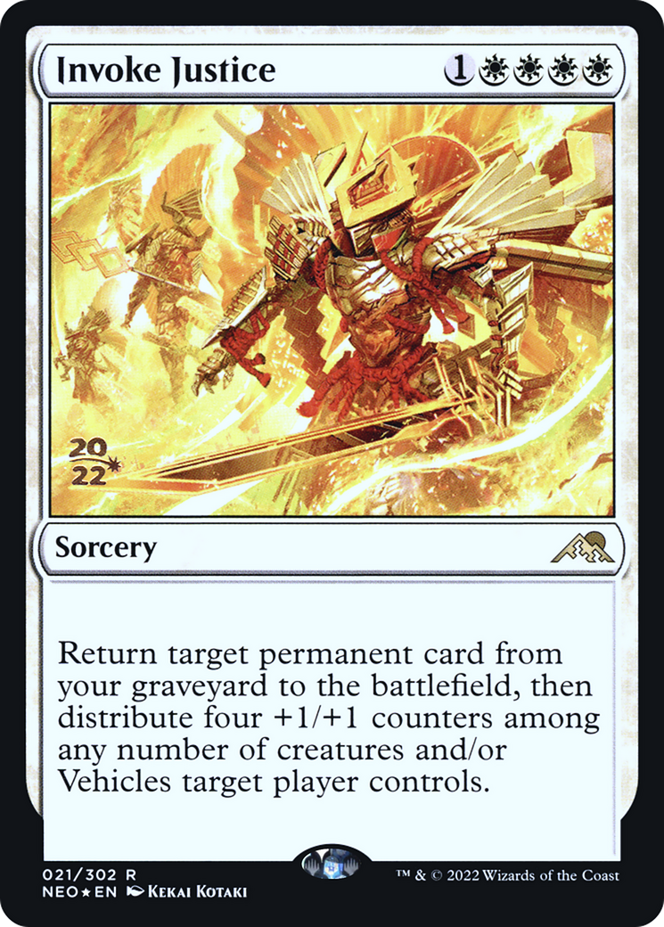 Invoke Justice (021) Foil - Kamigawa: Neon Dynasty Promos