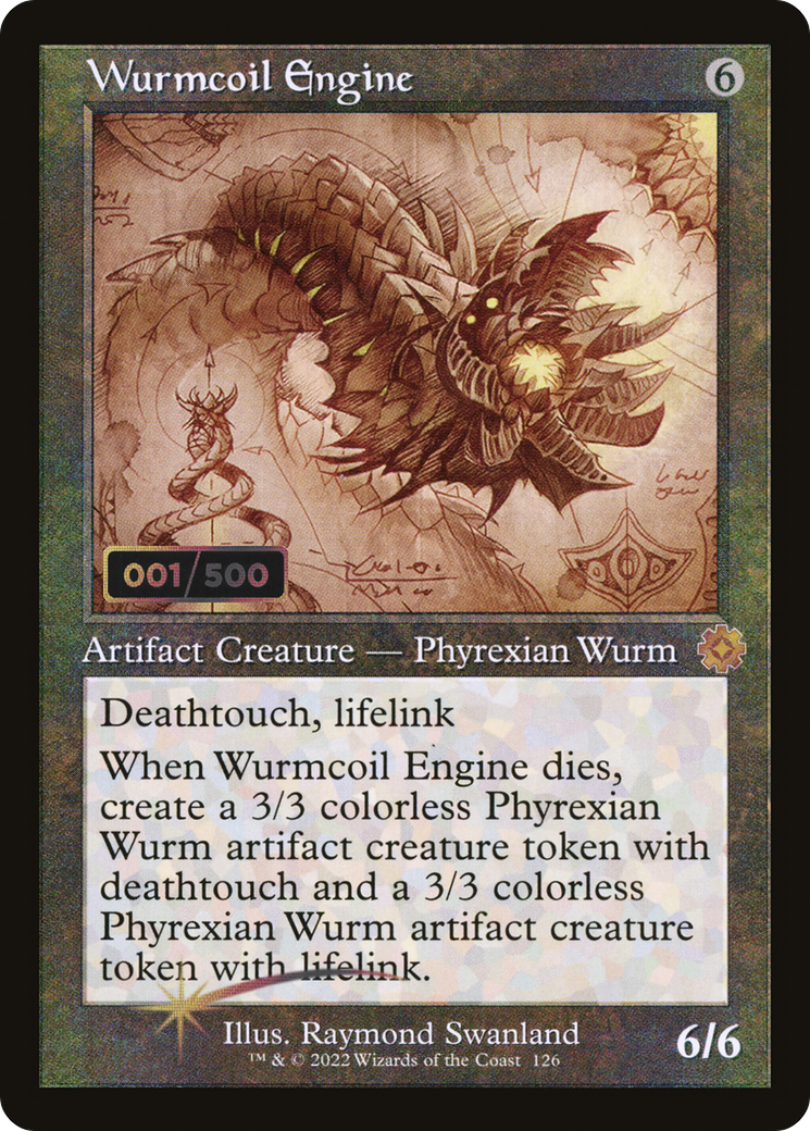 Wurmcoil Engine (Schematic) (Serial Numbered) (Retro) (126) Foil - The Brothers' War Retro Artifacts