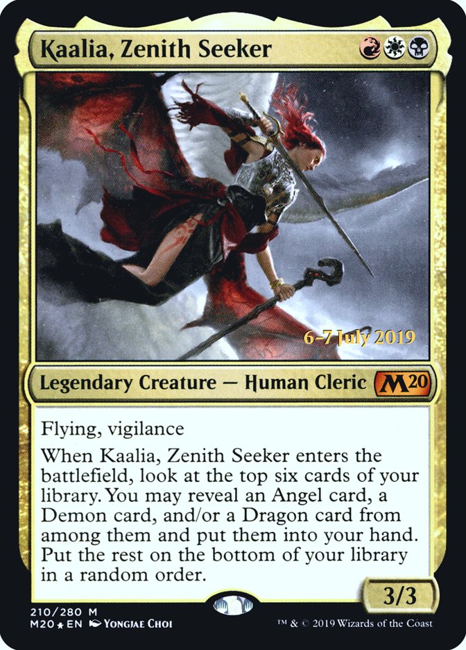 Kaalia, Zenith Seeker [Core Set 2020 Prerelease Promos] | Silver Goblin