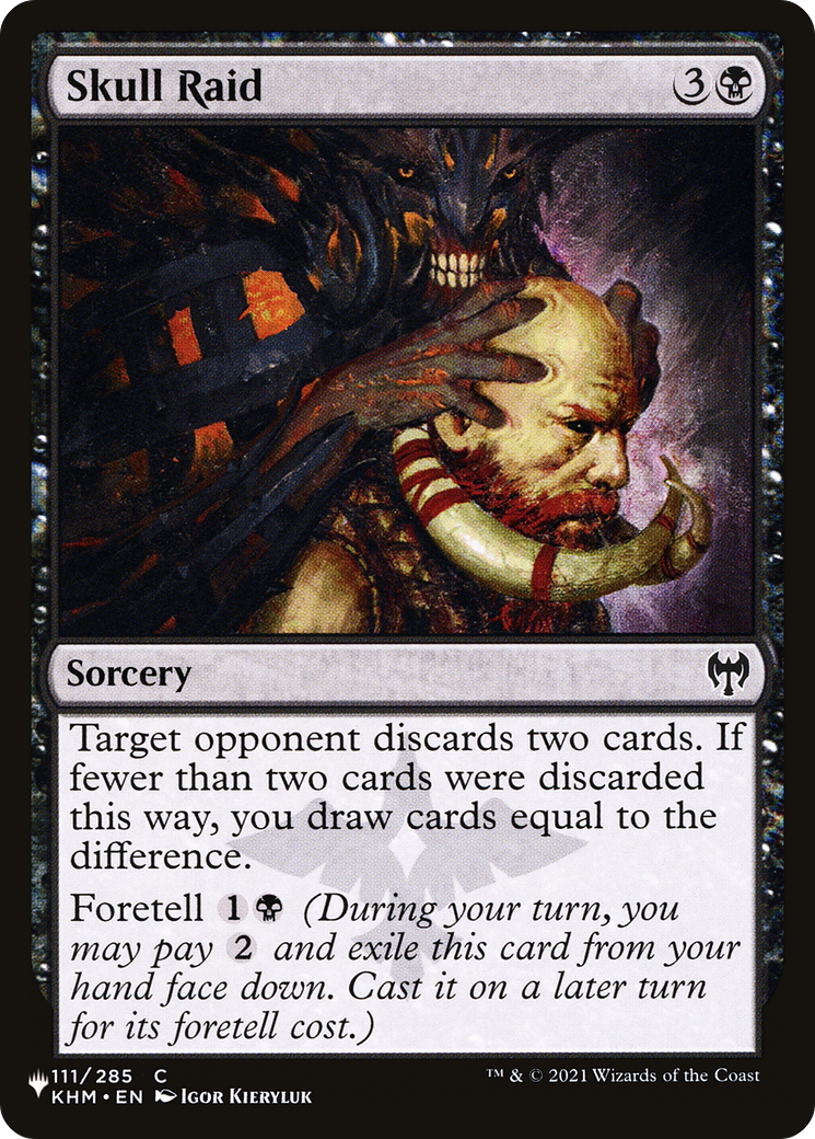 Skull Raid (KHM-111) - The List