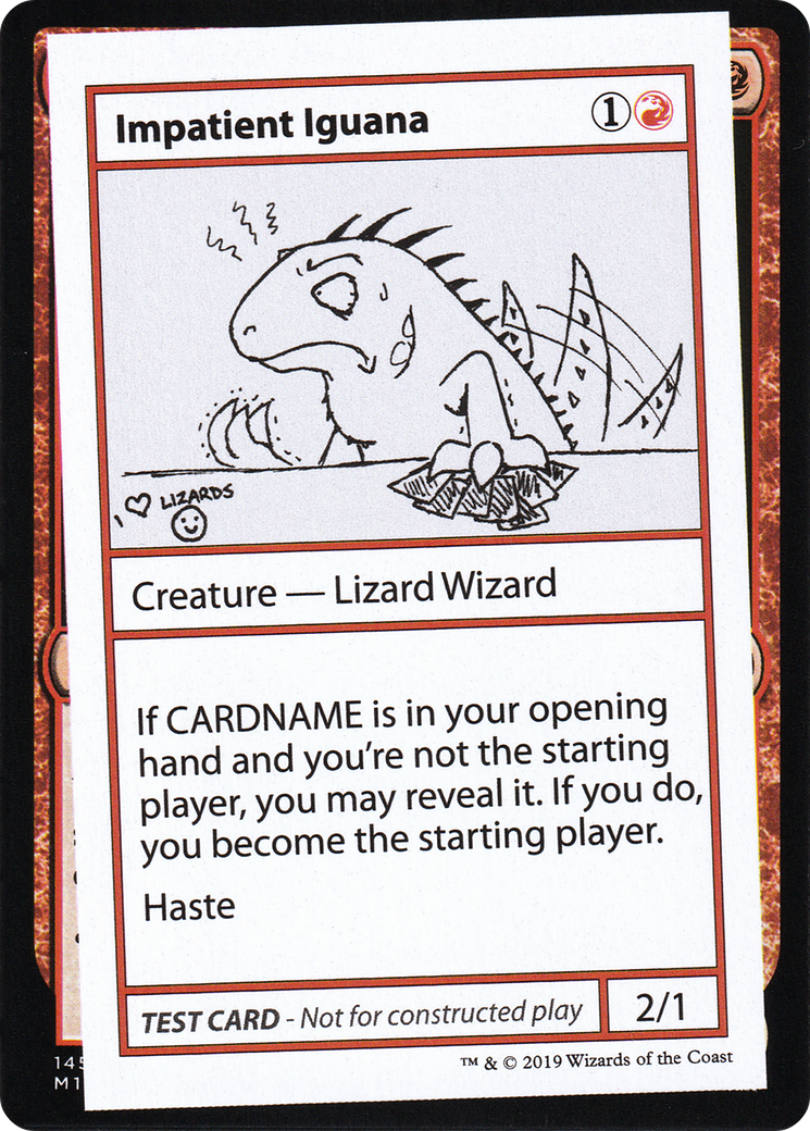 Impatient Iguana (2021 Edition) [Mystery Booster Playtest Cards]
