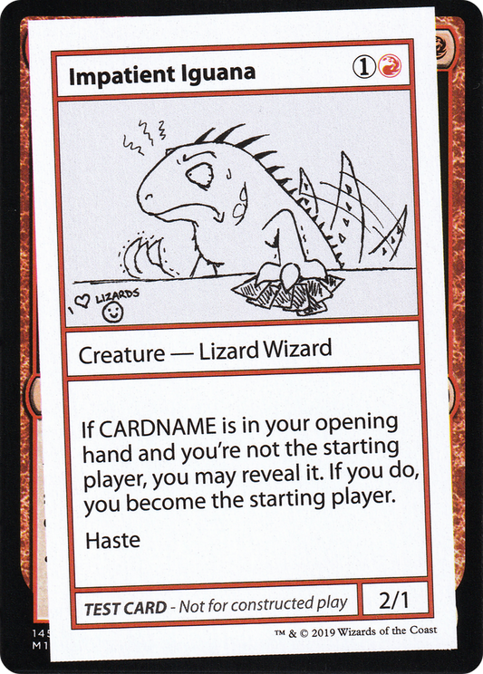 Impatient Iguana (2021 Edition) [Mystery Booster Playtest Cards]