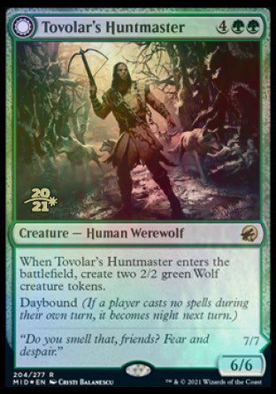 Tovolar's Huntmaster // Tovolar's Packleader (204s) Foil - Innistrad: Midnight Hunt Promos