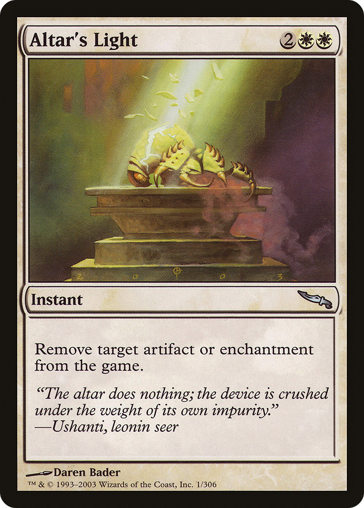 Altar's Light [Mirrodin] | Silver Goblin