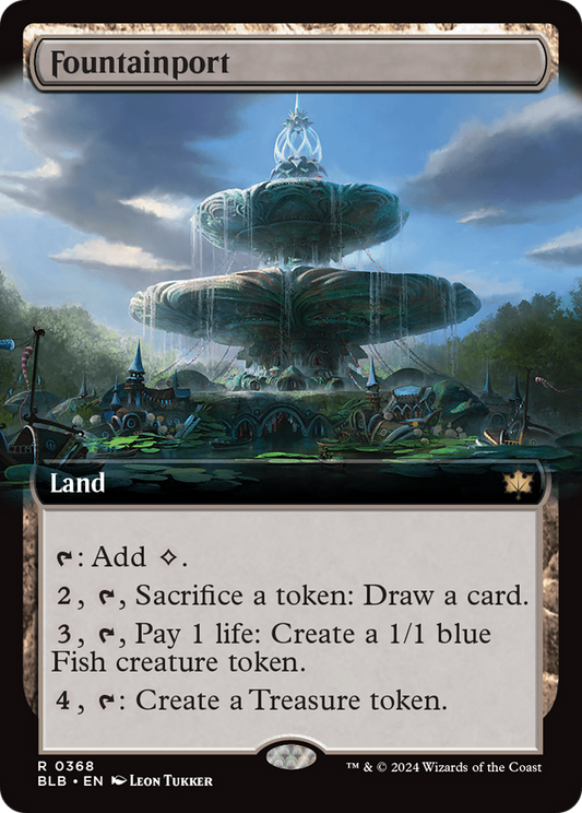 Fountainport (Extended Art) [Bloomburrow] Foil