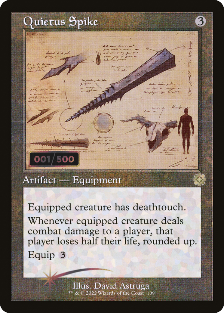 Quietus Spike (Schematic) (Serial Numbered) (Retro) (109) Foil - The Brothers' War Retro Artifacts