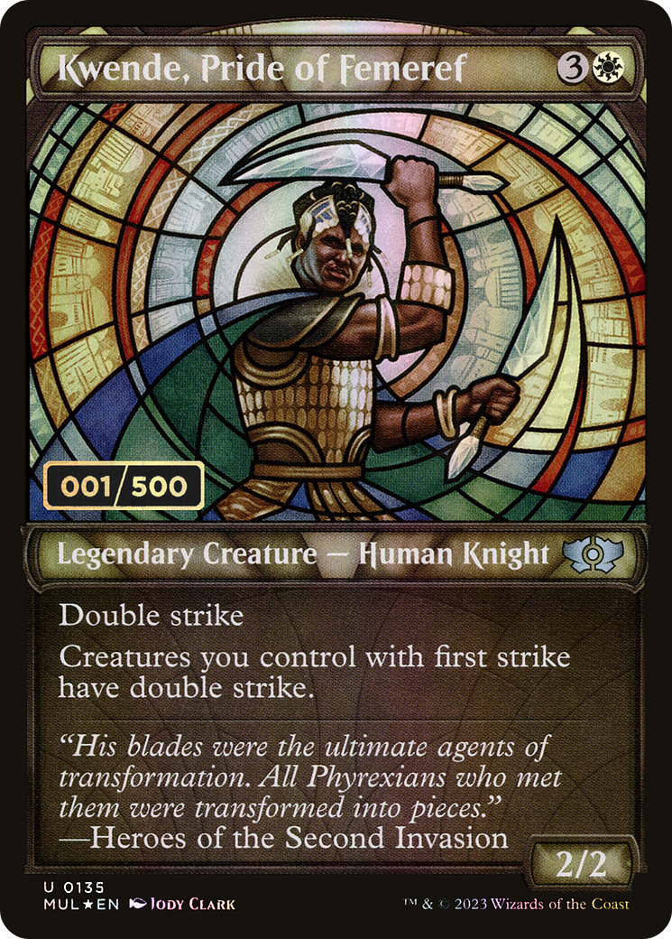 Kwende, Pride of Femeref (Showcase) (135z) Foil - Multiverse Legends