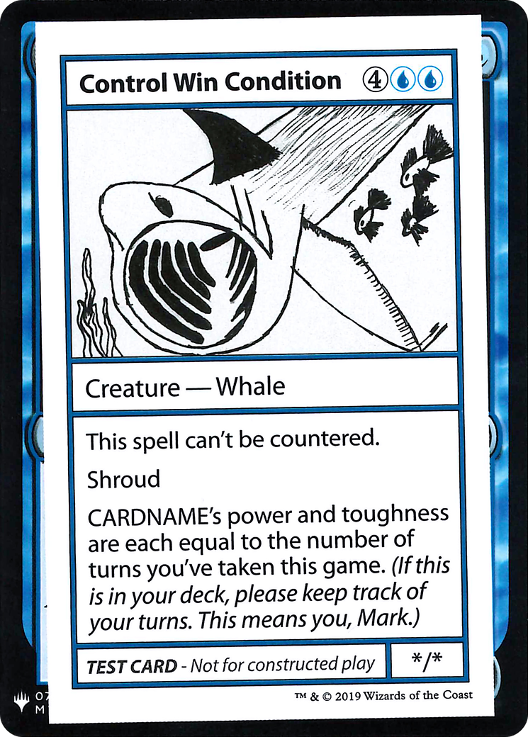 Control Win Condition (019) - Mystery Booster Playtest Cards 2019