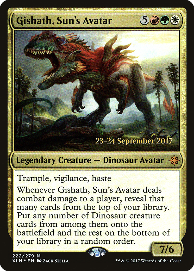 Gishath, Sun's Avatar (222s) Foil - Ixalan Promos